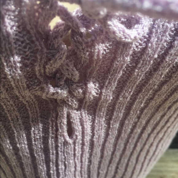 Love More lavender sweater knit cropped camisoleHP 24 - Picture 2 of 8